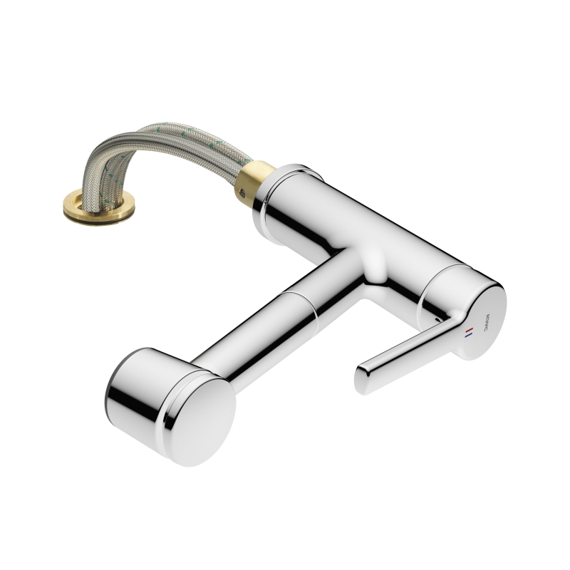 KWC LUNA-E 10.441.053.000FL umlegbar Einhebel-Küchenmischer mit Auszugsbrause