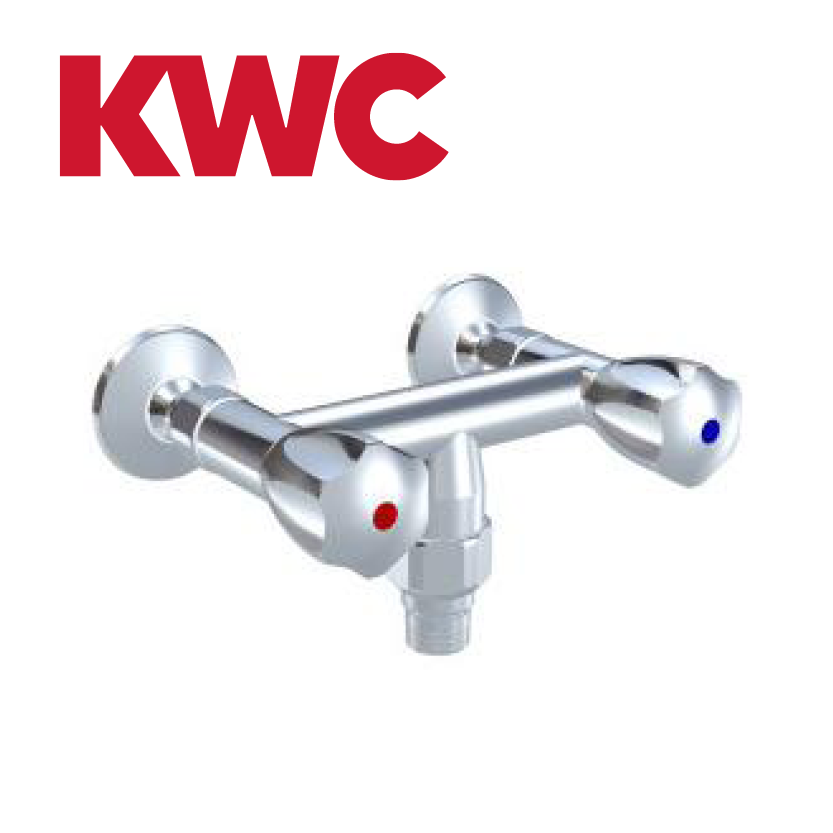 KWC Gastro K.24.42.19.000C86 Wandarmatur mit Schlauchanschluss und Rohrunterbrecher