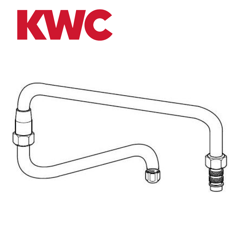 KWC Gastro Z.503.674.000 Doppelgelenk-Schwenkauslauf oben für KWC Gastro-Armaturen