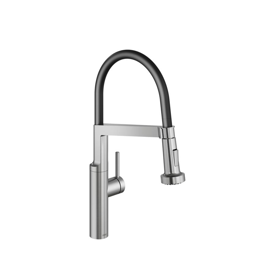 KWC 10.581.433.700FL Edelstahl-V2A BistroE Einhebelmischer mit Geschirrbrause